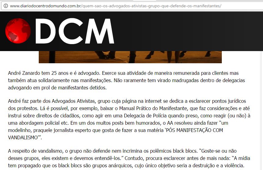 André Zanardo - Diário do Centro do Mundo - blackblocs André Zanardo - Diário do Centro do Mundo - blackblocs