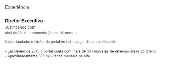 Justificando - André Zanardo LinkedIn