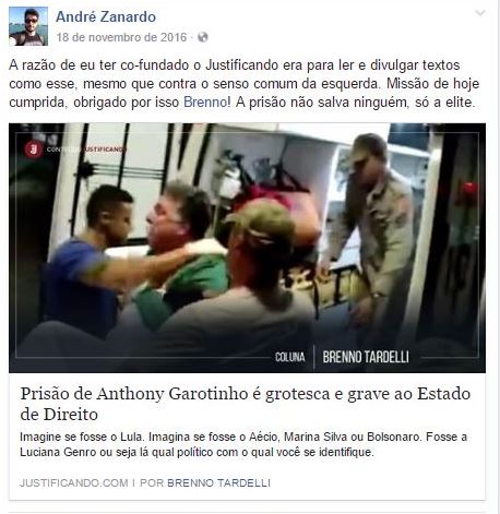 André Zanardo - Justificando e Carta Capital - Facebook André Zanardo - Justificando e Carta Capital - Facebook