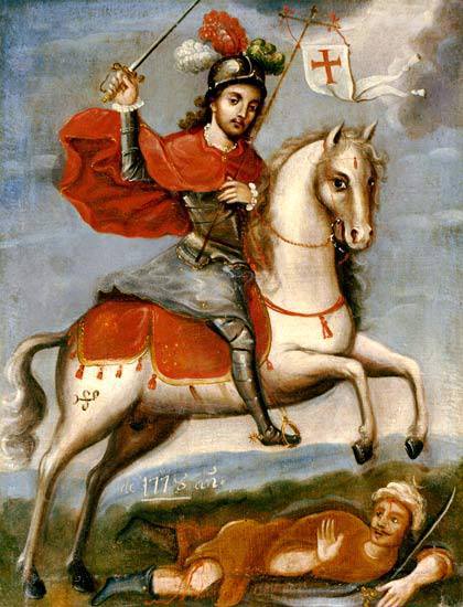 Santiago Apostol en su caballo