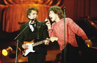 Bob Dylan e Mick Jagger