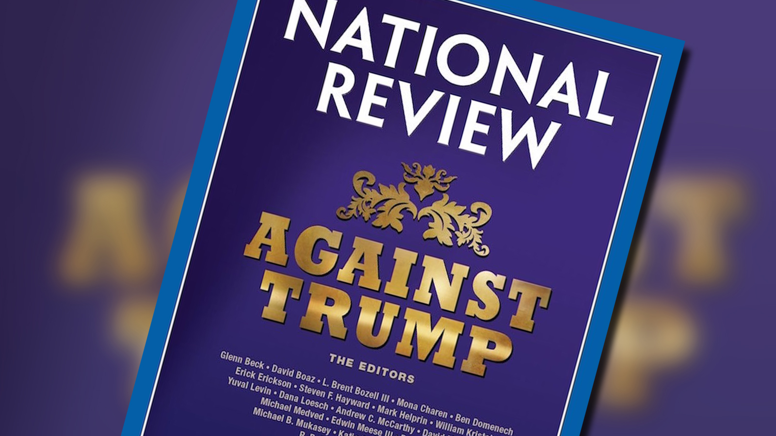 Capa da National Review contra Donald Trump