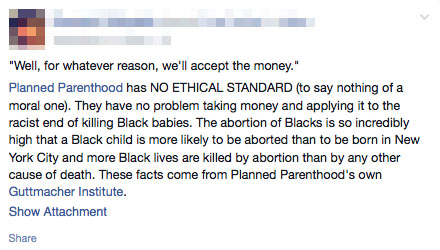 Ativistas Democratas, incluindo membros do Black Lives Matter, chocados com doação para abortar apenas negros na Planned Parenthood.