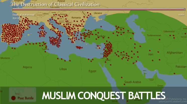 Conquistas muçulmanas x conquistas das Cruzadas