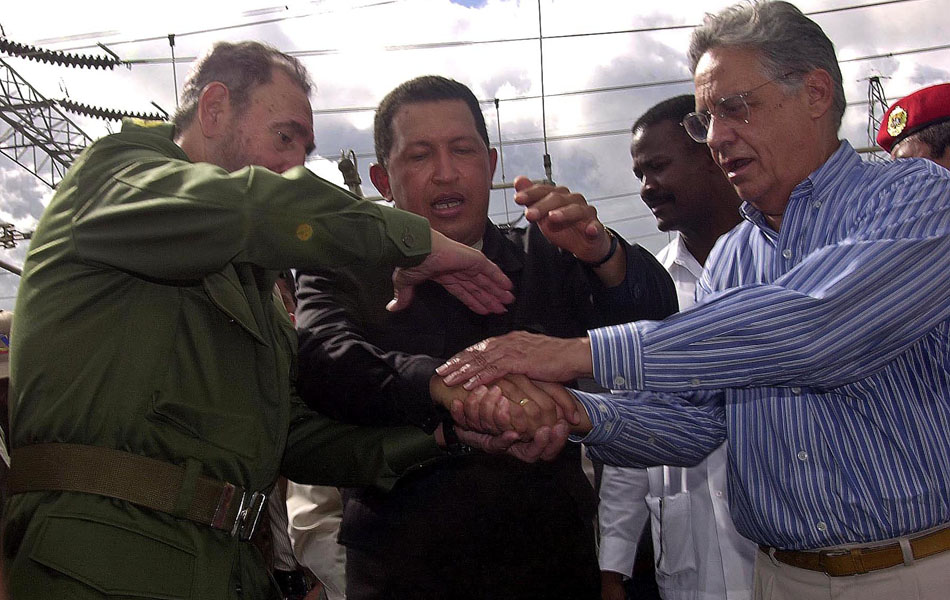 Fidel Castro, Hugo Chávez, Fernando Henrique Cardoso