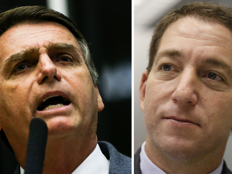 Gleen Greenwald ataca Jair Bolsonaro