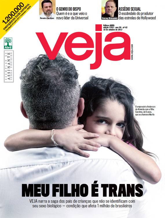 Capa da Veja: "Meu filho é trans"