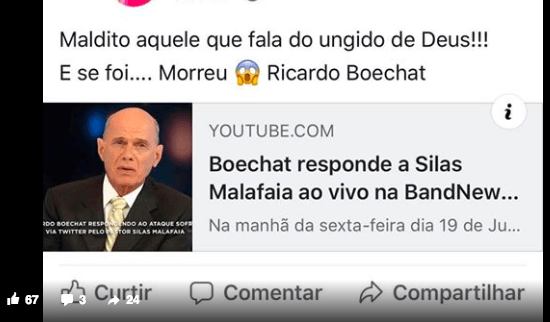 Catraca Livre Boechat Silas Malafaia