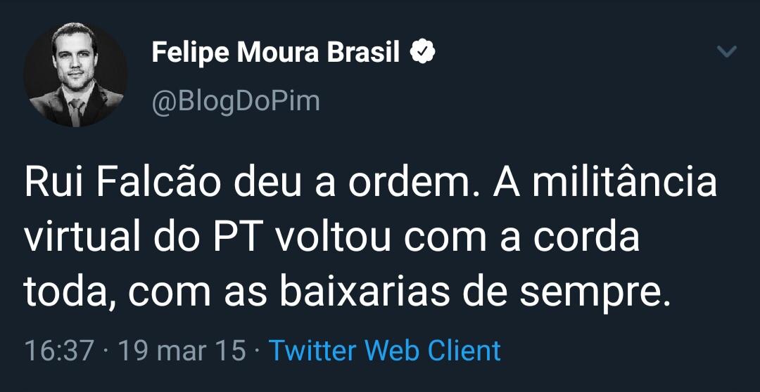 Felipe Moura Brasil x Rui Falcão