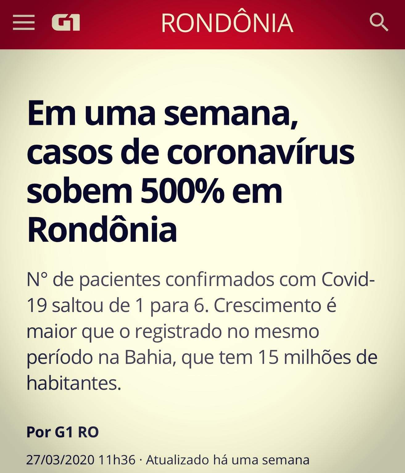G1, Rondonia, 500