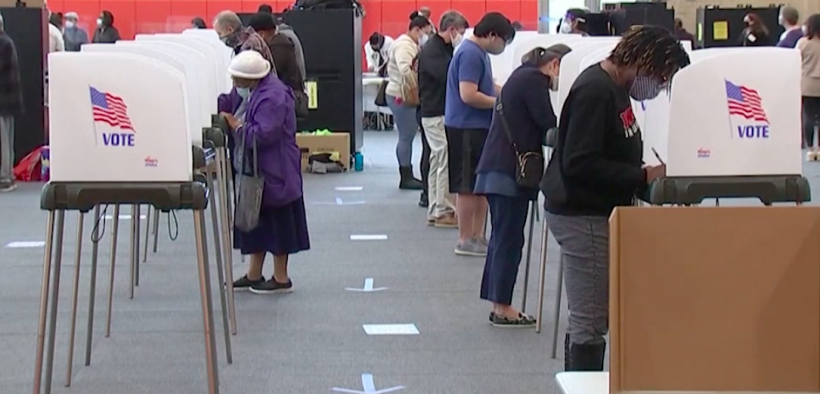 eleitores votando erro georgia