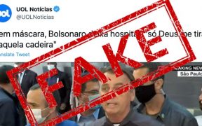 FACT CHECKING: UOL mente ao dizer que Bolsonaro deixou hospital sem máscara