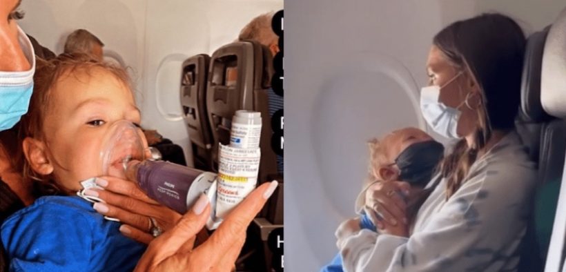 Criança com crise de asma é expulsa de avião por não usar máscara